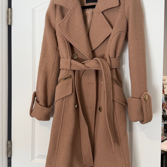 Guess Jackets & Blazers - Guess Women's Camel Trench Coat